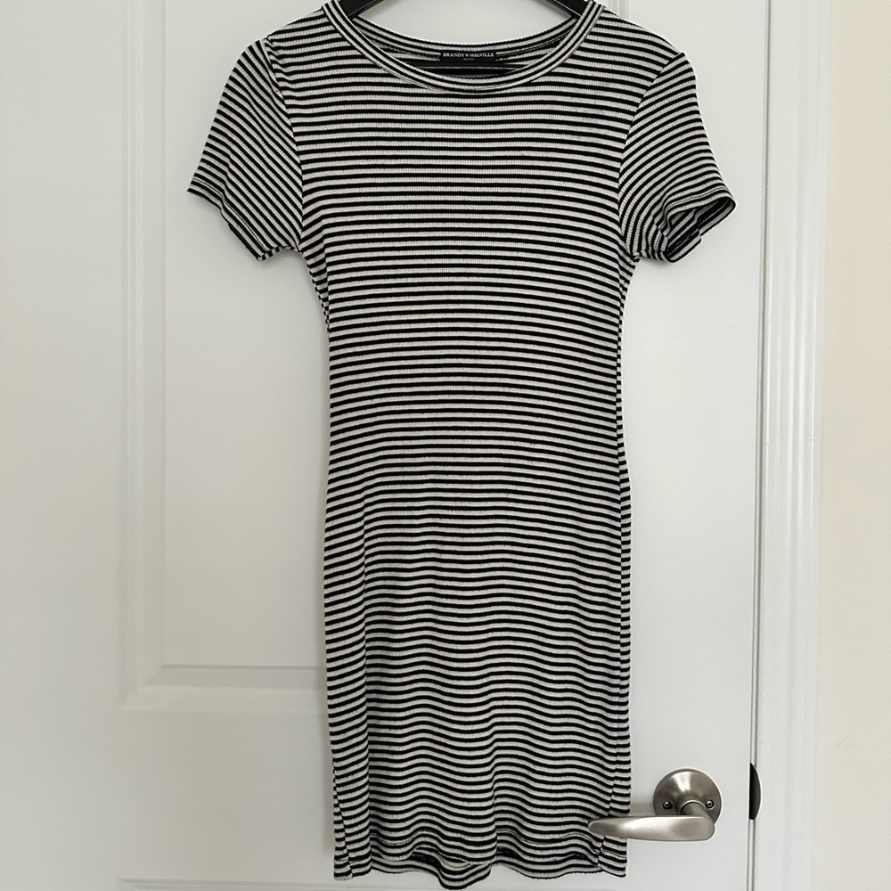 Brandy Melville Black and White Cotton Dress